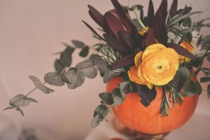 This fun DIY project makes new use of a pumpkin, a great idea for seniors in assisted living communities who want to brighten up their space for the holidays.